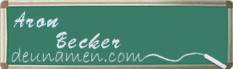 Aron Becker Visitenkarte
